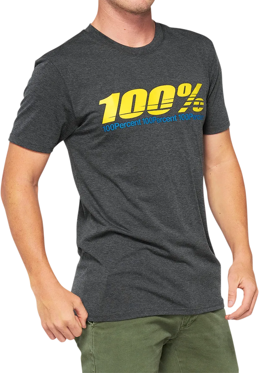 100% Argus Tech T-Shirt - Heather Charcoal - Medium 35024-052-11