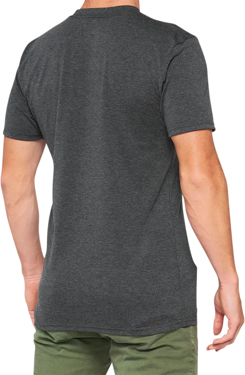 100% Argus Tech T-Shirt - Heather Charcoal - XL 35024-052-13