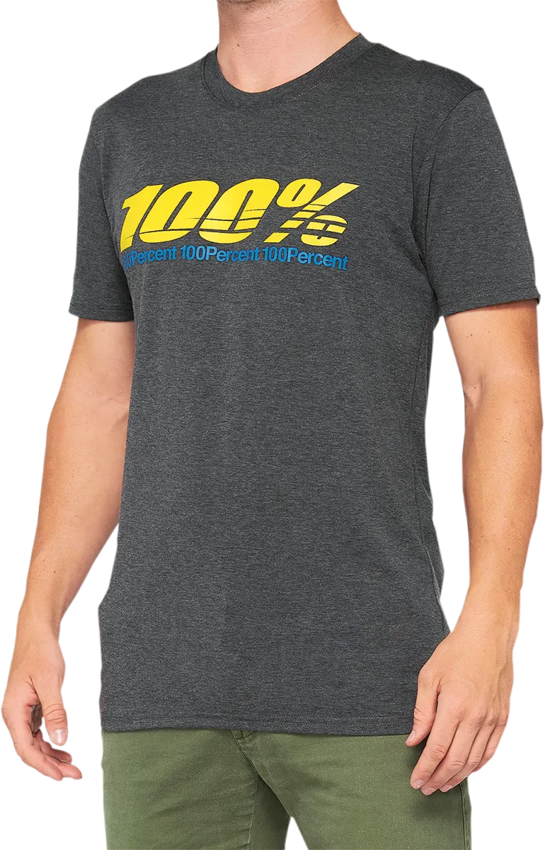 100% Argus Tech T-Shirt - Heather Charcoal - XL 35024-052-13