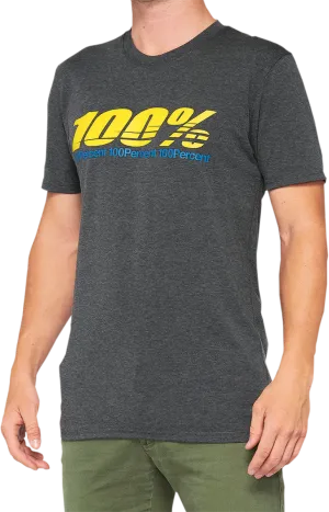 100% Argus Tech T-Shirt - Heather Charcoal - XL 35024-052-13