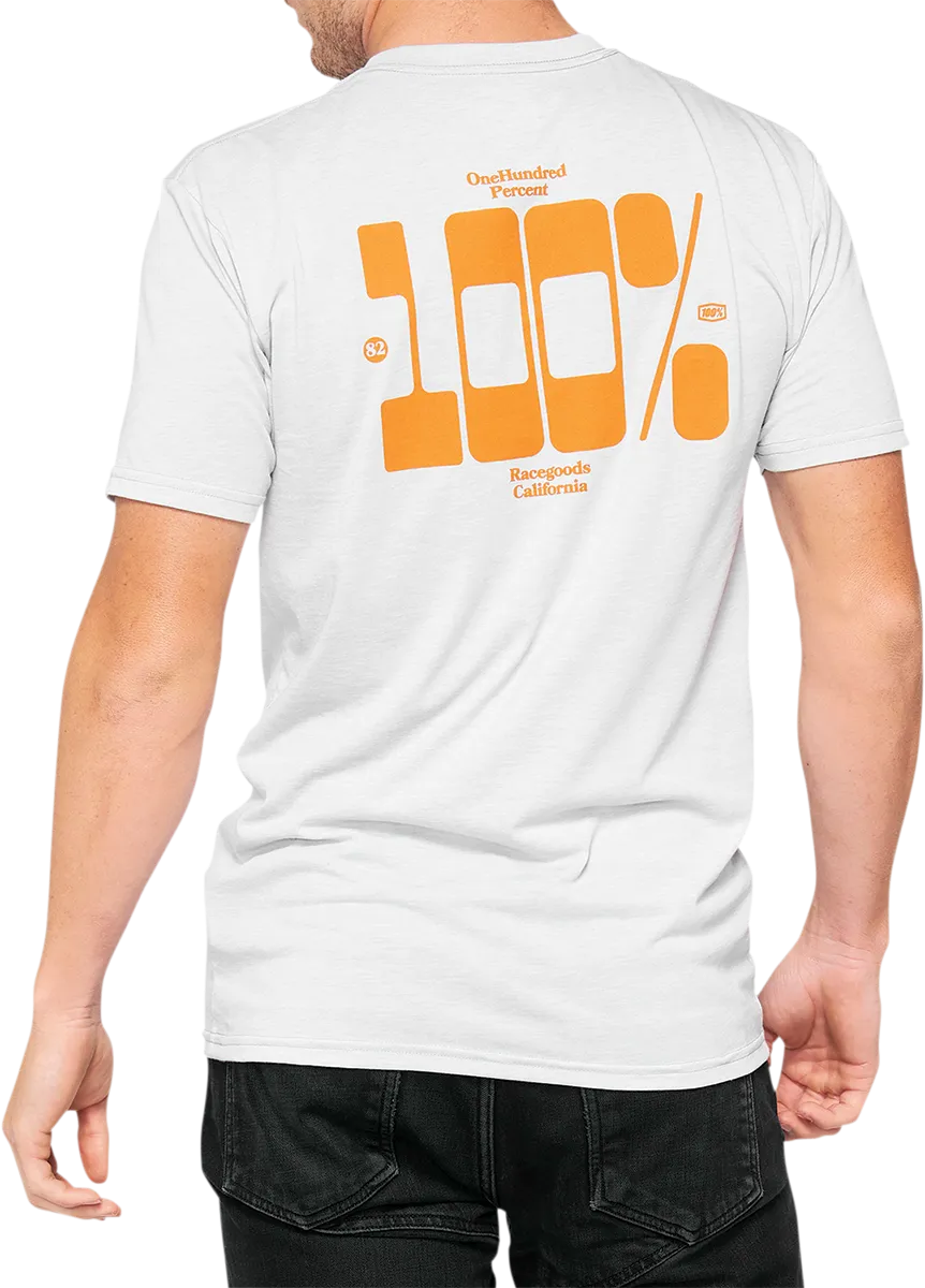 100% Trona Tech T-Shirt - Chalk - XL 35028-396-13