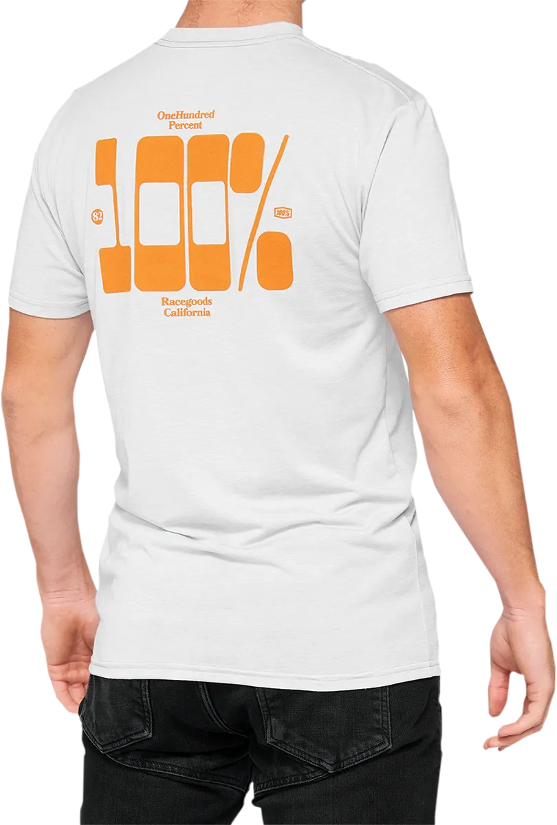 100% Trona Tech T-Shirt - Chalk - XL 35028-396-13