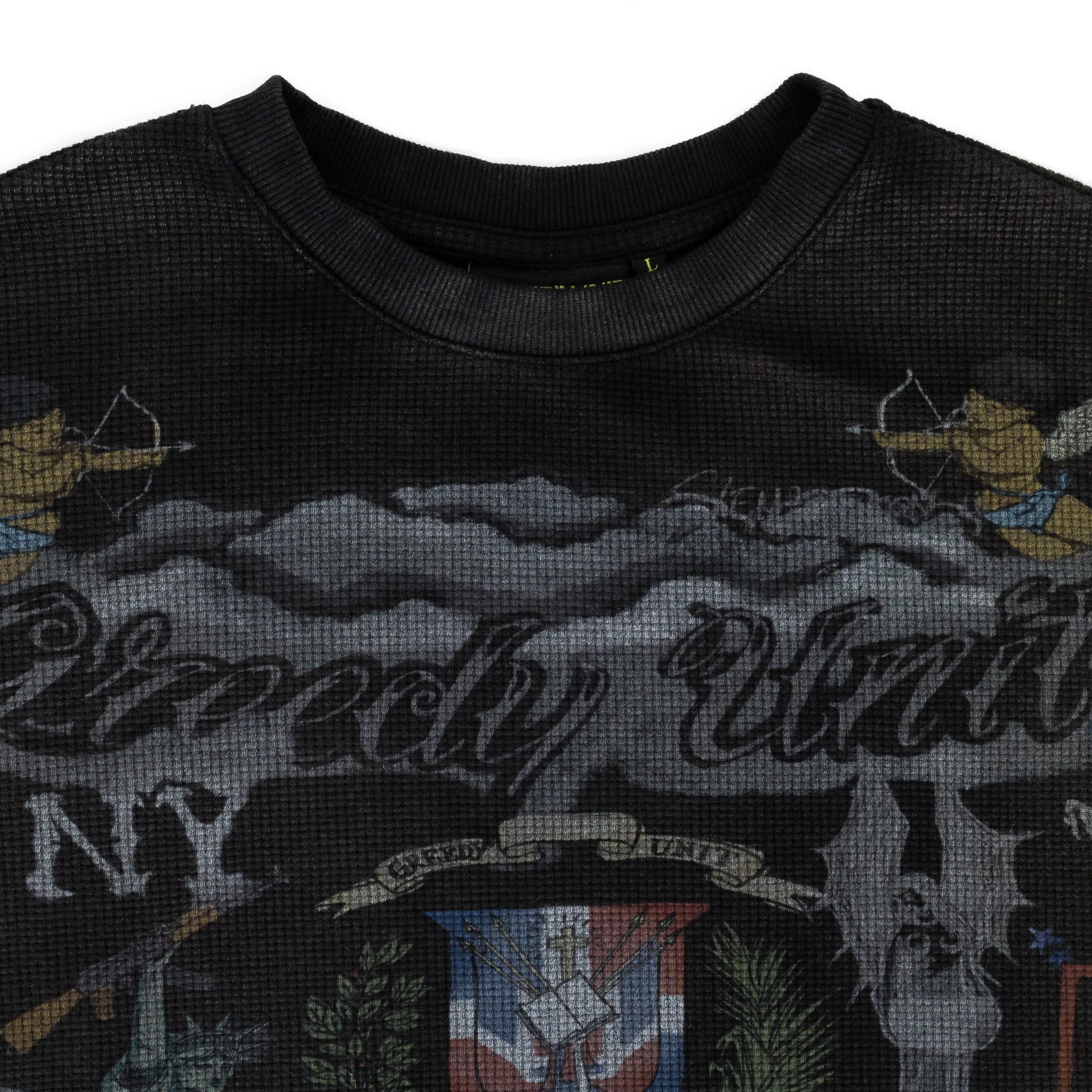 ALL OVER PRINT THERMAL BLACK T-SHIRT
