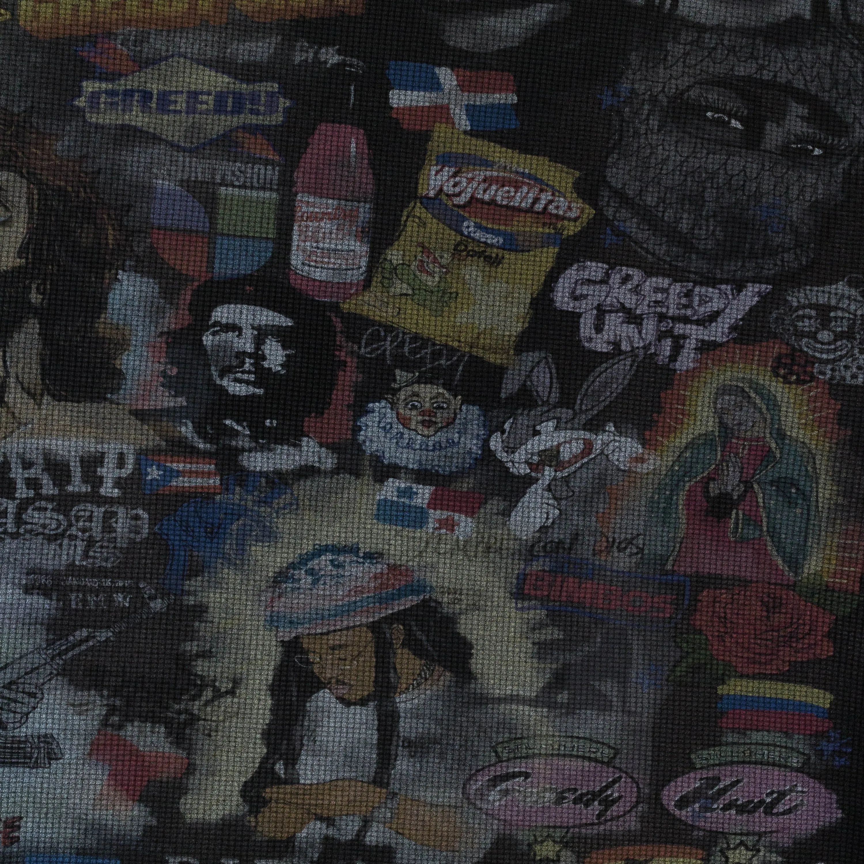 ALL OVER PRINT THERMAL BLACK T-SHIRT