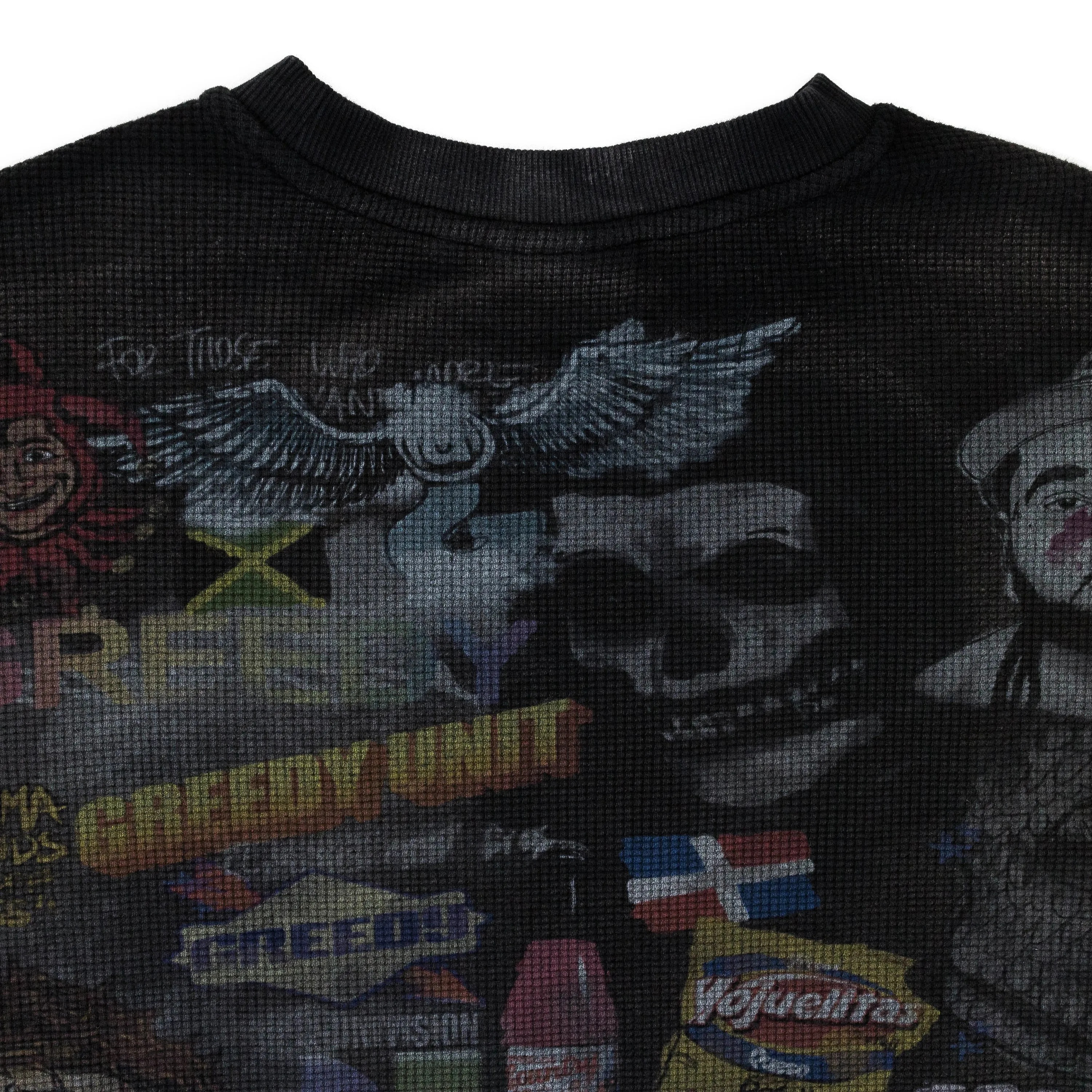 ALL OVER PRINT THERMAL BLACK T-SHIRT