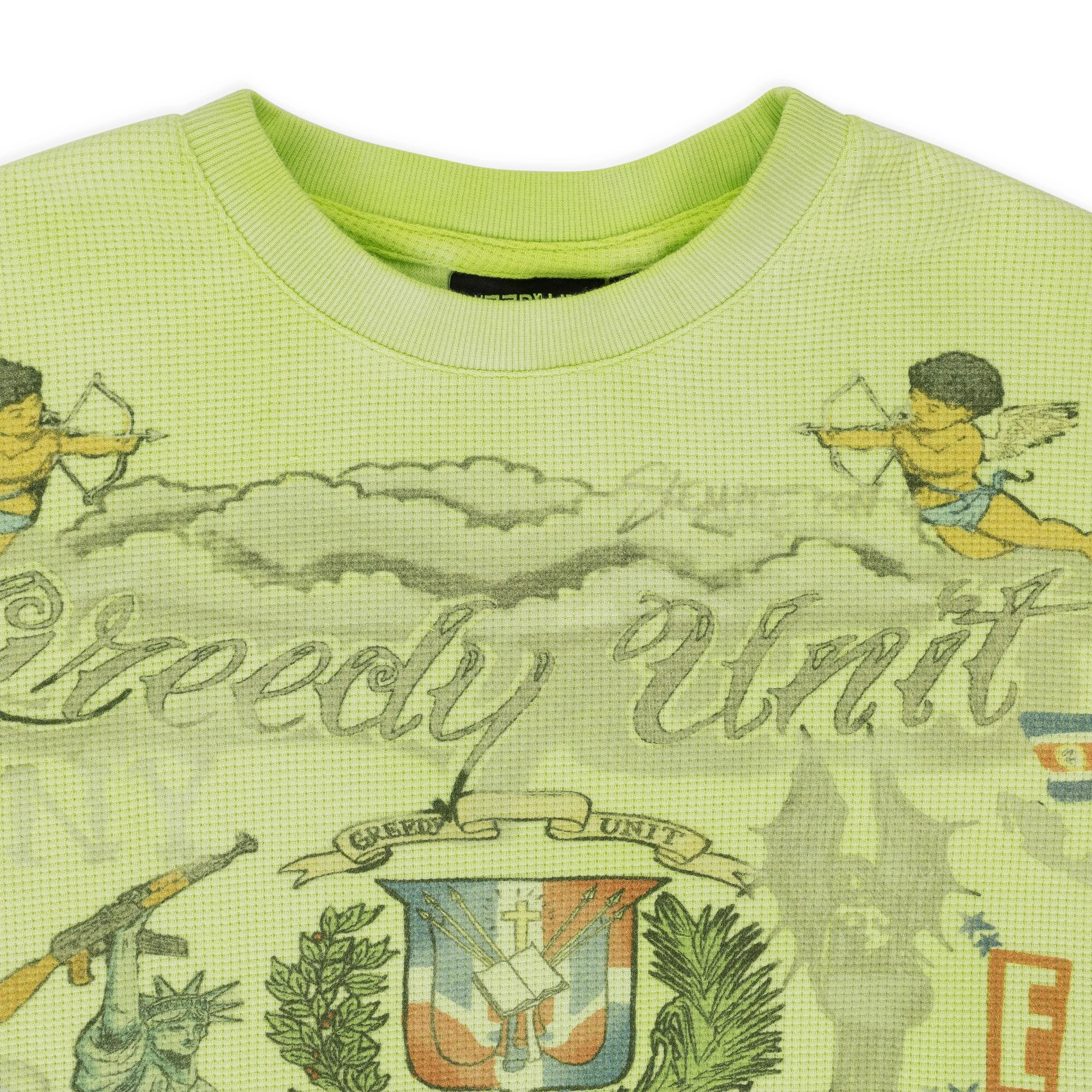 ALL OVER PRINT THERMAL GREEN T-SHIRT