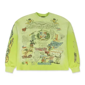 ALL OVER PRINT THERMAL GREEN T-SHIRT