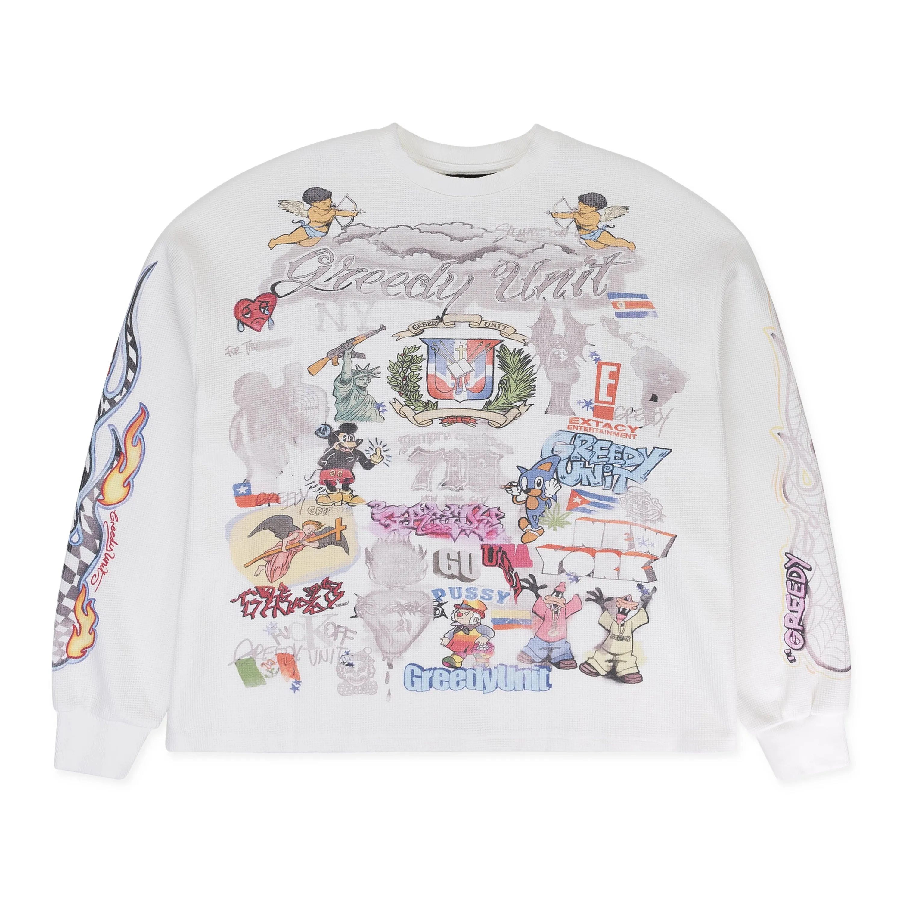 ALL OVER PRINT THERMAL WHITE T-SHIRT