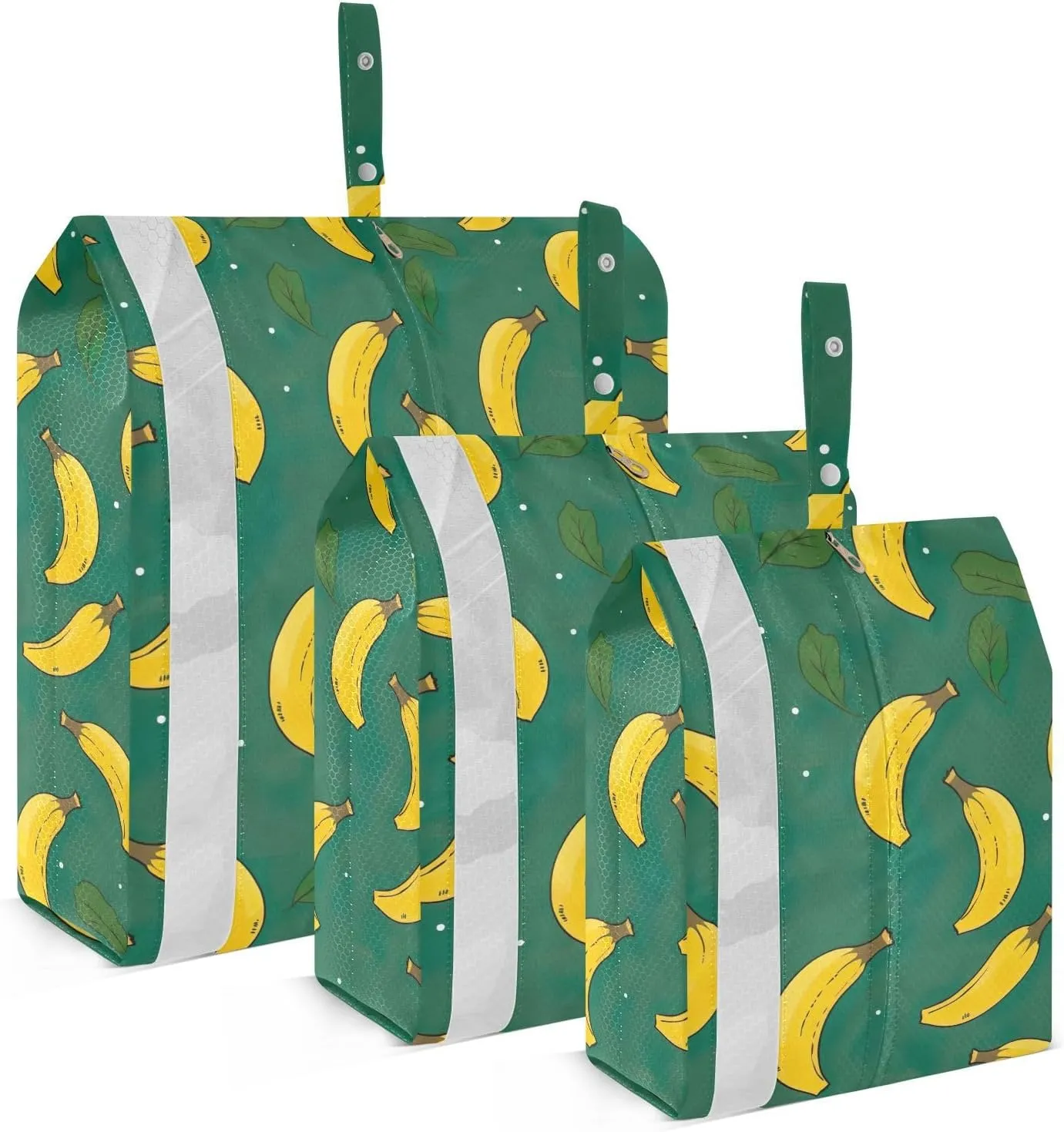 Banana Fruit Yellow Packing Cubes for Travel 3 Set Travel Packing Cubes Luggage Organizers for Travel