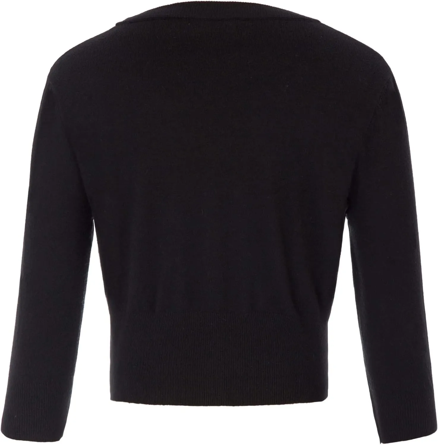 Belle Poque Women's 3/4 Sleeve Cropped Cardigan Shrugs Button Down Sweater