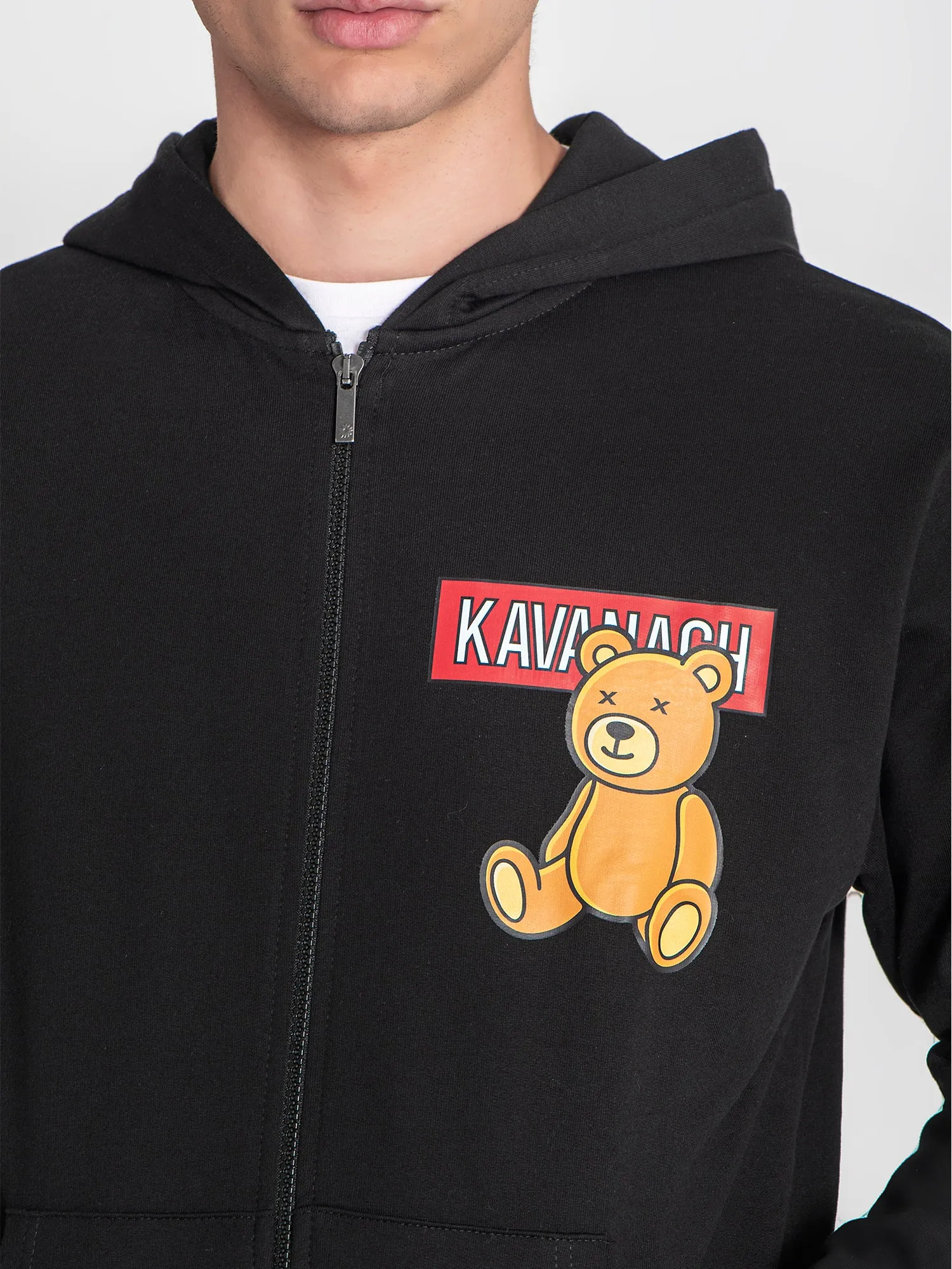 Black Bear Alert Hoodie Jacket
