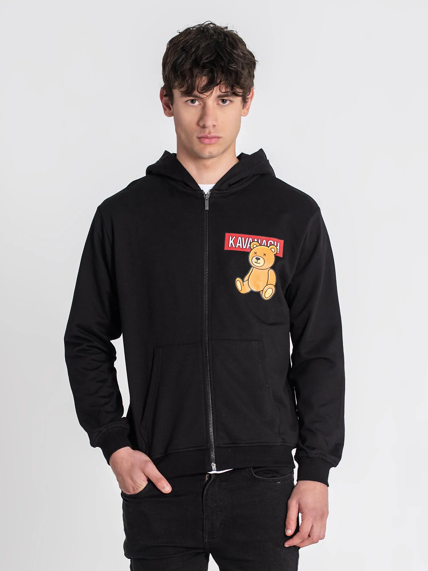 Black Bear Alert Hoodie Jacket