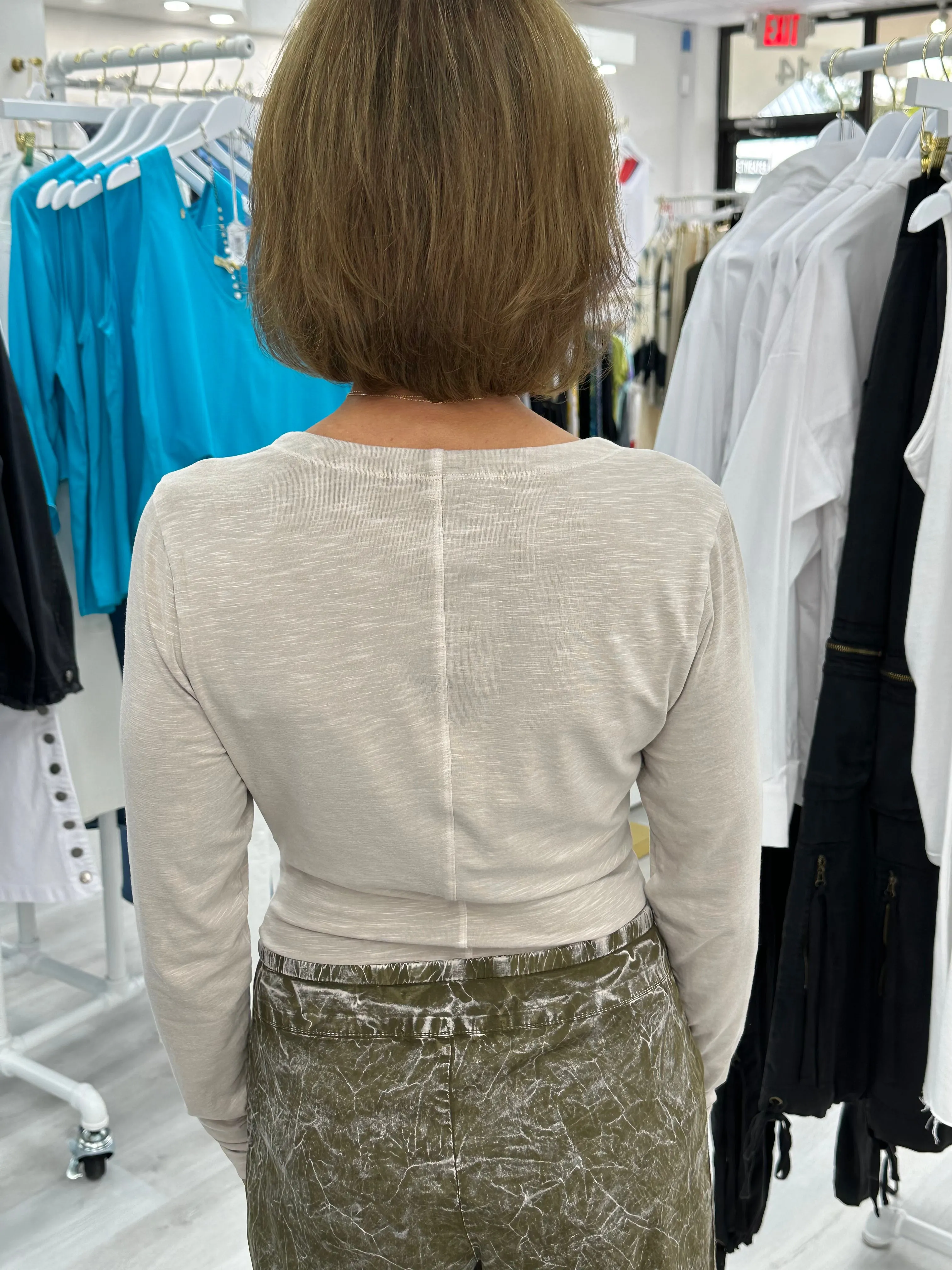 Brie Hardware Long Sleeve Shirt