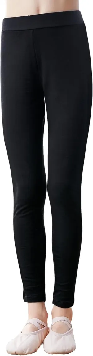 Daydance Modal Girls Kids Black Leggings Pants for Ballet, Dance, Gymnastic, Yoga, Daily Life
