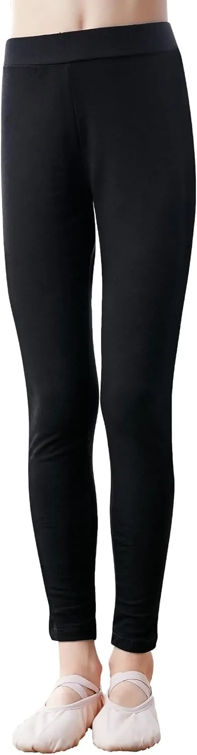 Daydance Modal Girls Kids Black Leggings Pants for Ballet, Dance, Gymnastic, Yoga, Daily Life