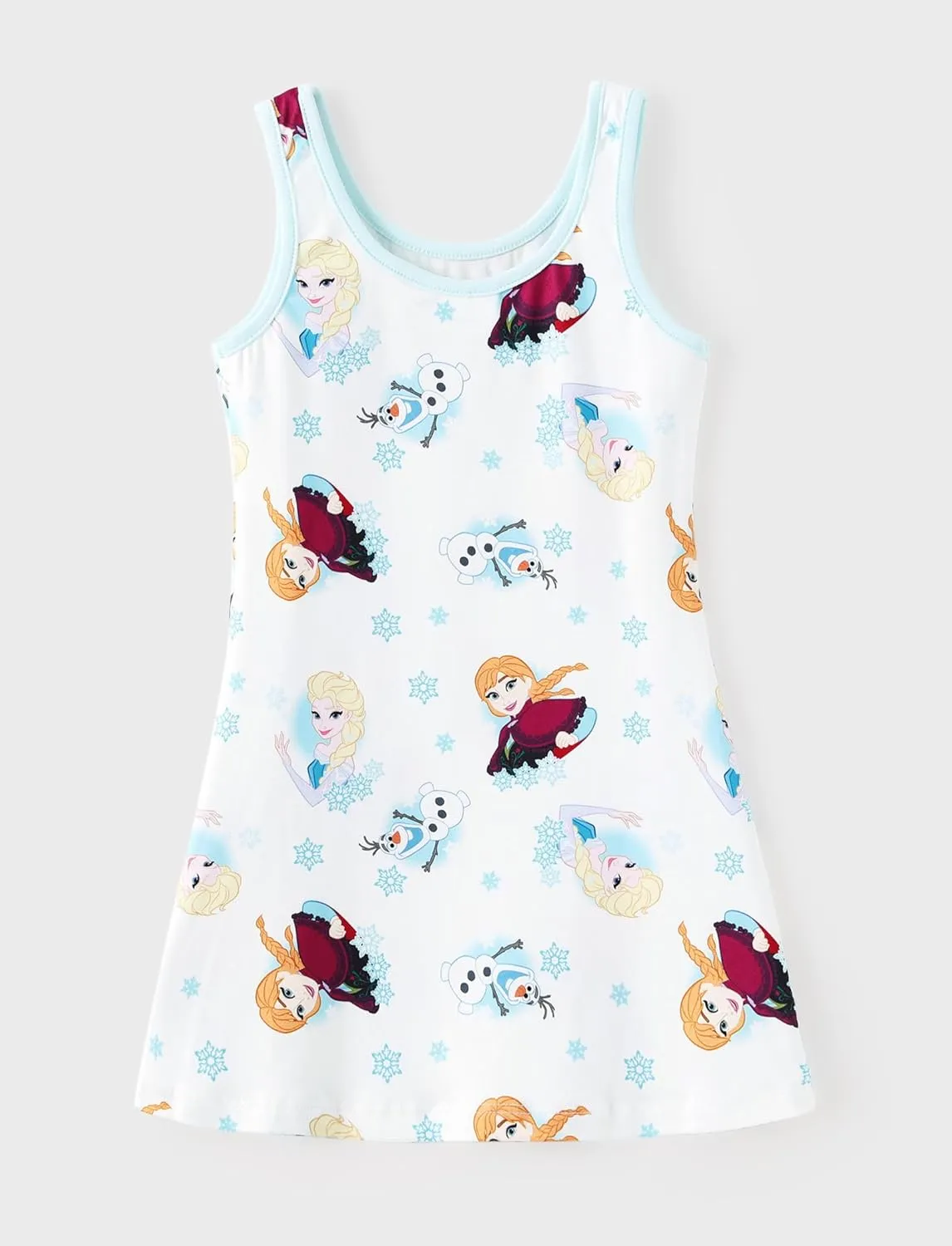 Disney Frozen Elsa Princess Minnie Stitch Toddler Girl Tank Dress Summer Beach Holiday Sleeveless A-Line Sundress 2-13 Years
