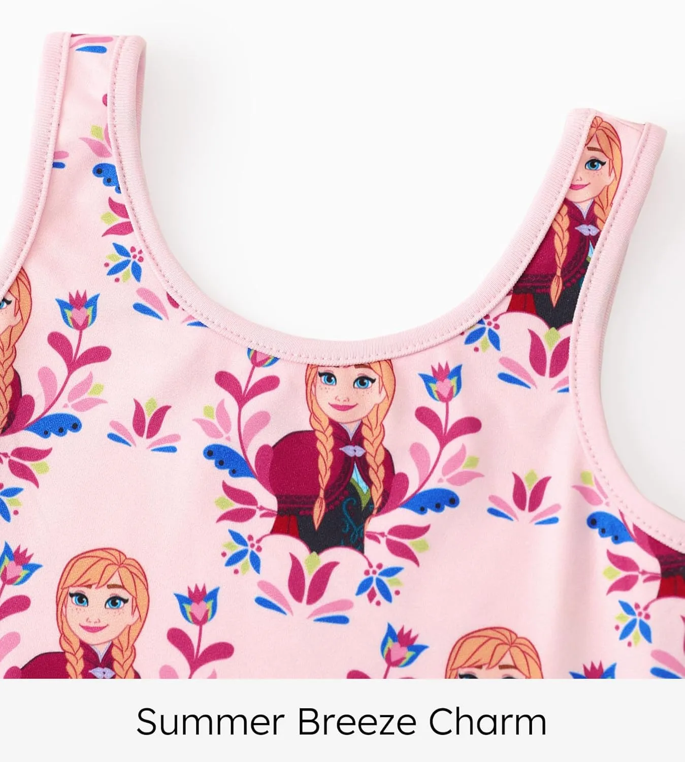 Disney Frozen Elsa Princess Minnie Stitch Toddler Girl Tank Dress Summer Beach Holiday Sleeveless A-Line Sundress 2-13 Years
