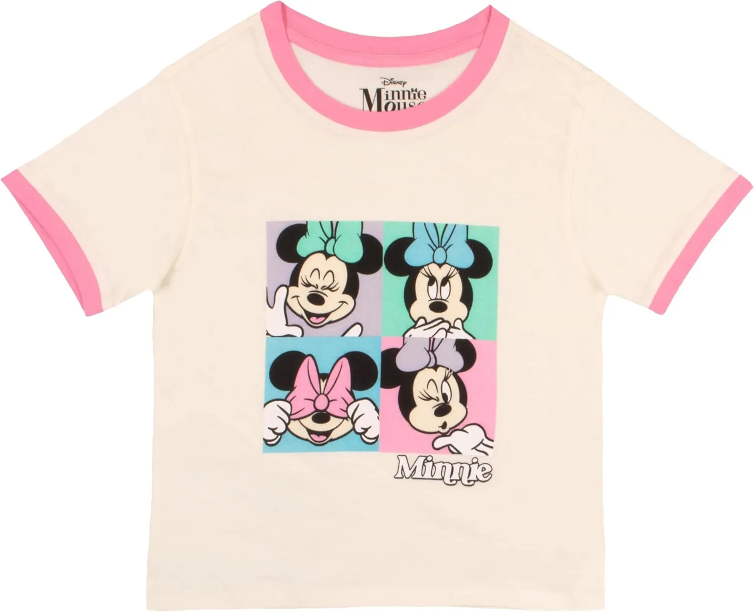 Disney Princess Minnie Mouse Lilo and Stitch Girls Short Sets Shirt and Shorts Set Girl Outfits for Toddler and Kids Clothes