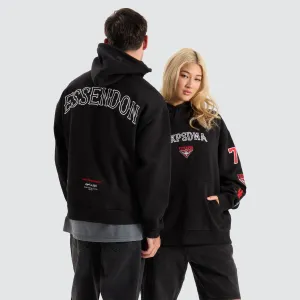 Essendon Bombers AFL Box Fit Hoodie Jet Black