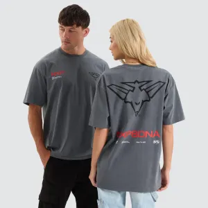 Essendon Bombers AFL Box Fit Tee Pigment Charcoal