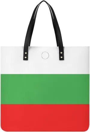 Fashionable Papua New Guinea Flag Women's Leather Hobo Tote Bag Large Capacity for Daily Essentials