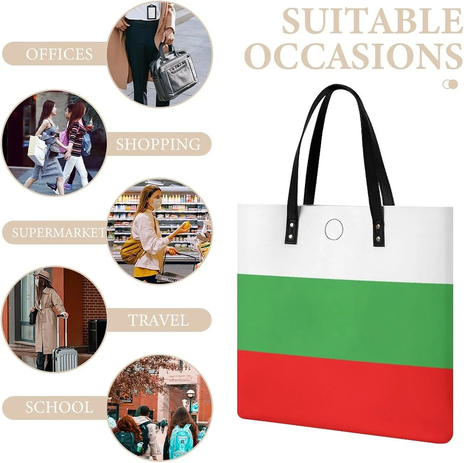 Fashionable Papua New Guinea Flag Women's Leather Hobo Tote Bag Large Capacity for Daily Essentials