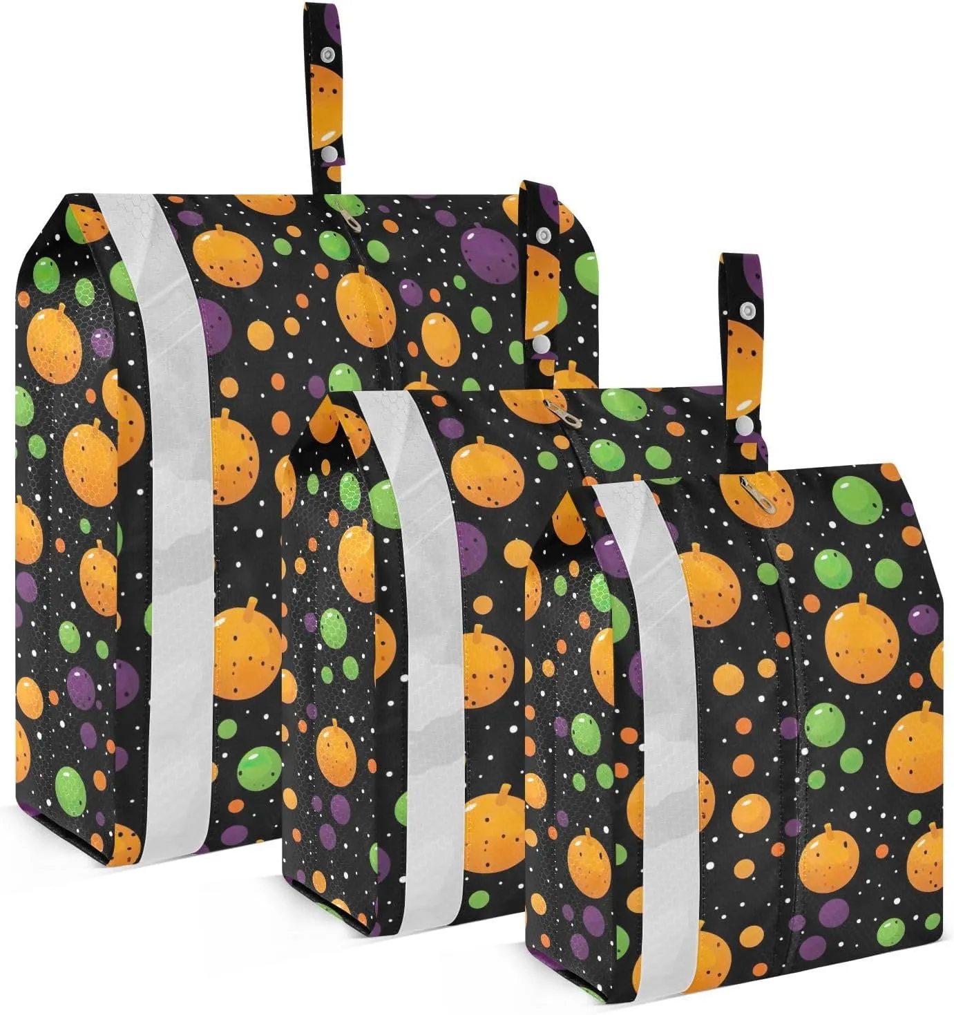 Funny Polka Dots Colorful Packing Cubes for Travel 3 Set Packing Compression Cubes Suitcase Organizer for Travel Essentials