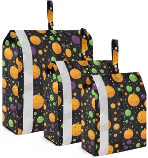 Funny Polka Dots Colorful Packing Cubes for Travel 3 Set Packing Compression Cubes Suitcase Organizer for Travel Essentials