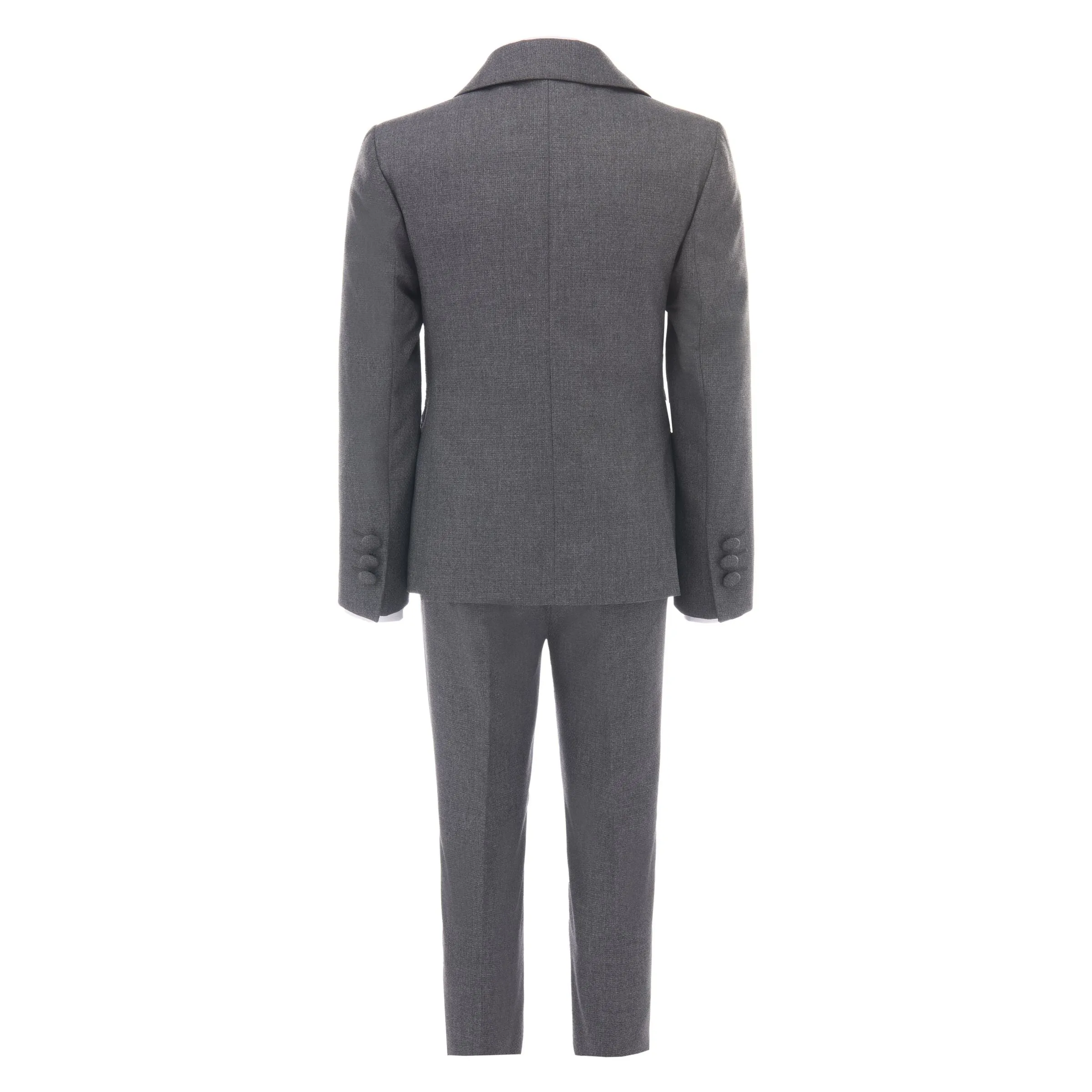 Gray 5pc Peak Lapel Tuxedo