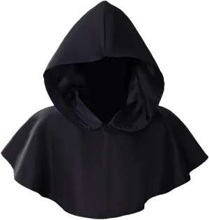 Halloween Hood Cloak Grim Cowl Cloak Medieval Pagan Hood Cape Halloween Cosplay Accessory for Dress Party Props