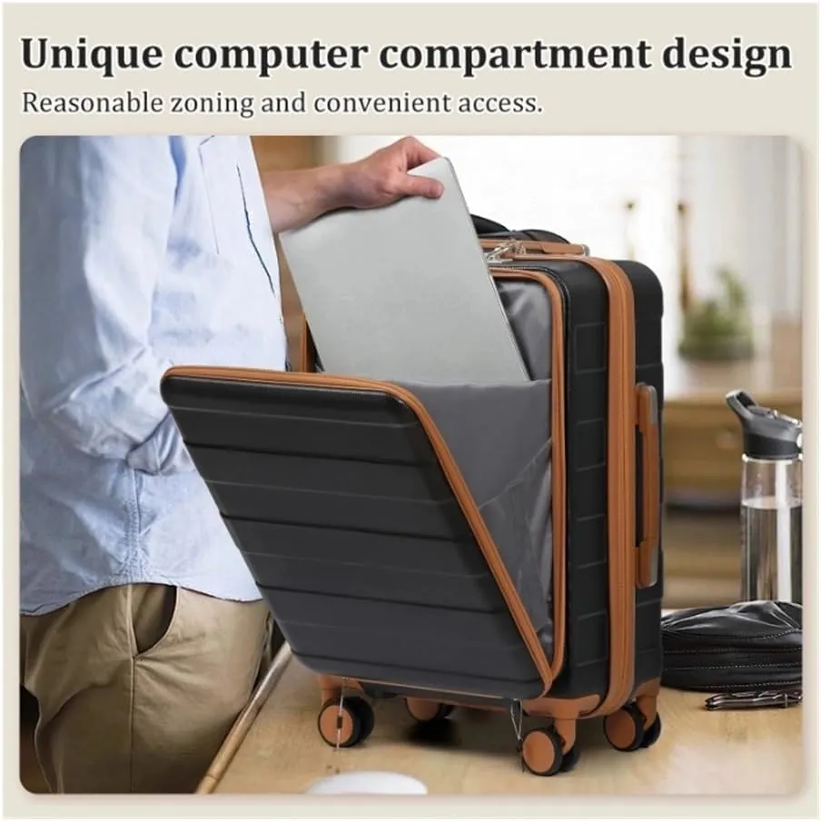 Hard Shell Luggage Sets 3 Piece for Women, Lightweight Hardside Rolling Suitcase Set with Spinner Wheels and TSA Lock Travel Bag Carry On Bag(Gray 20 inch)