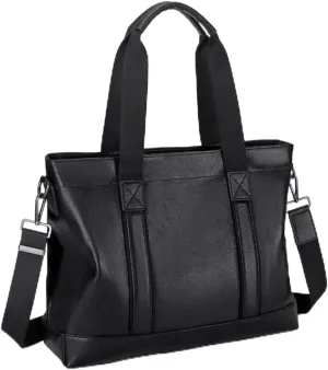 JSEIAJB Genuine Leather Men's Handbag Cowhide Computer Bag Business Large Capacity Crossbody Leisure Briefcase