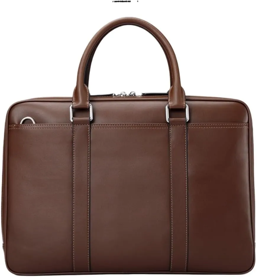 JSEIAJB Men's Bags Business Leather Clutch Casual Briefcase Men's Single Shoulder Crossbody Handbag