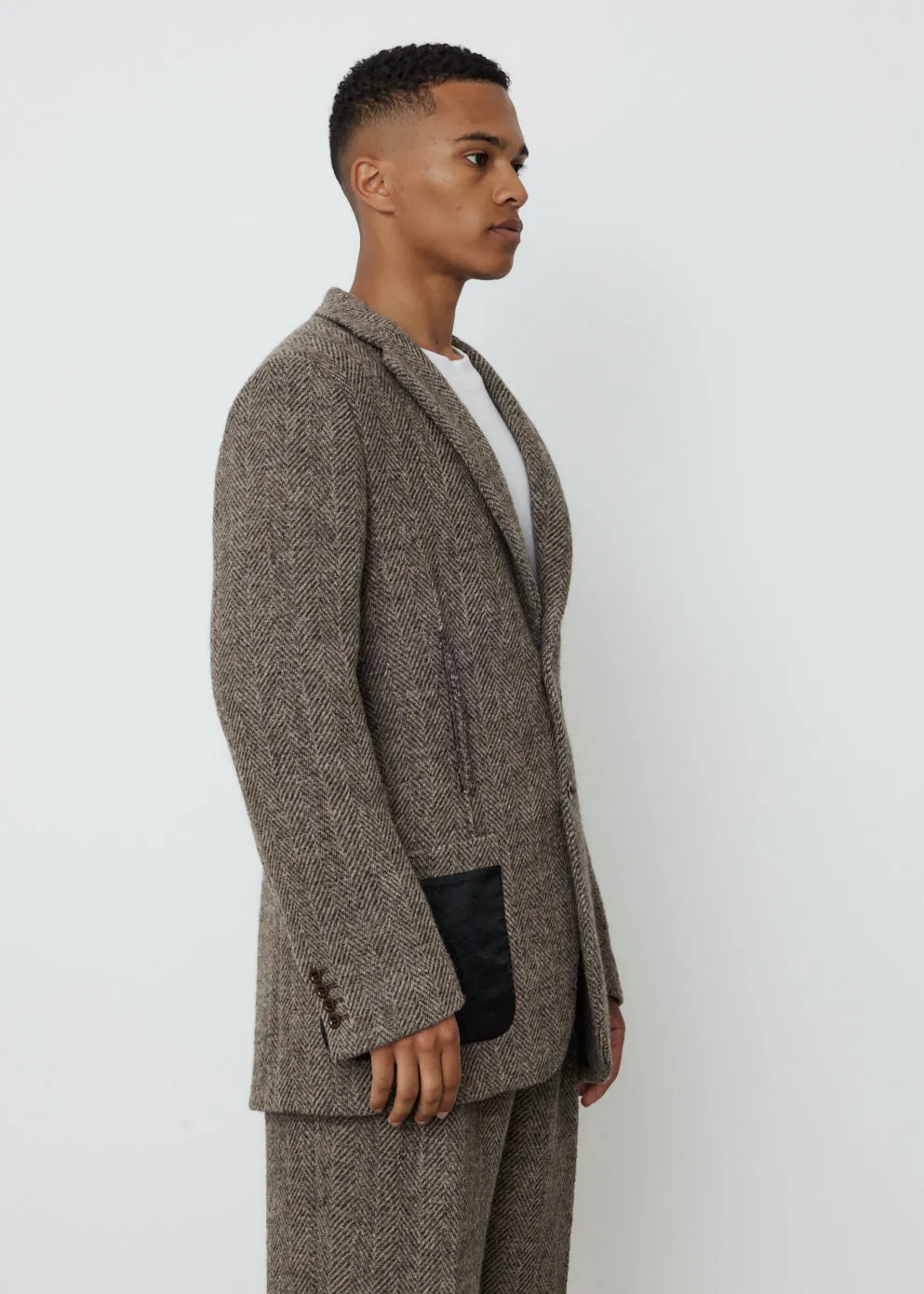 Junio Herringbone Blazer