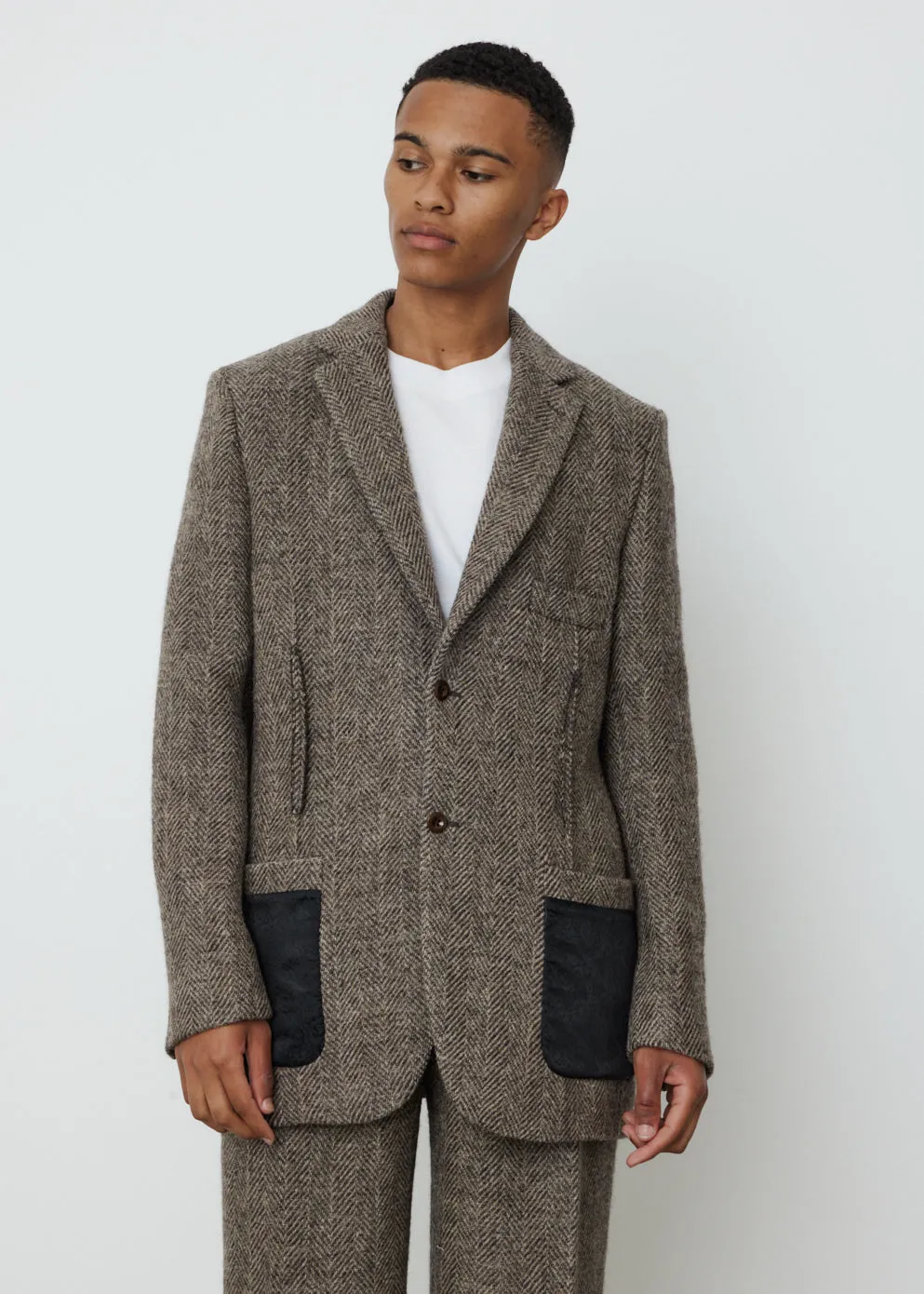 Junio Herringbone Blazer