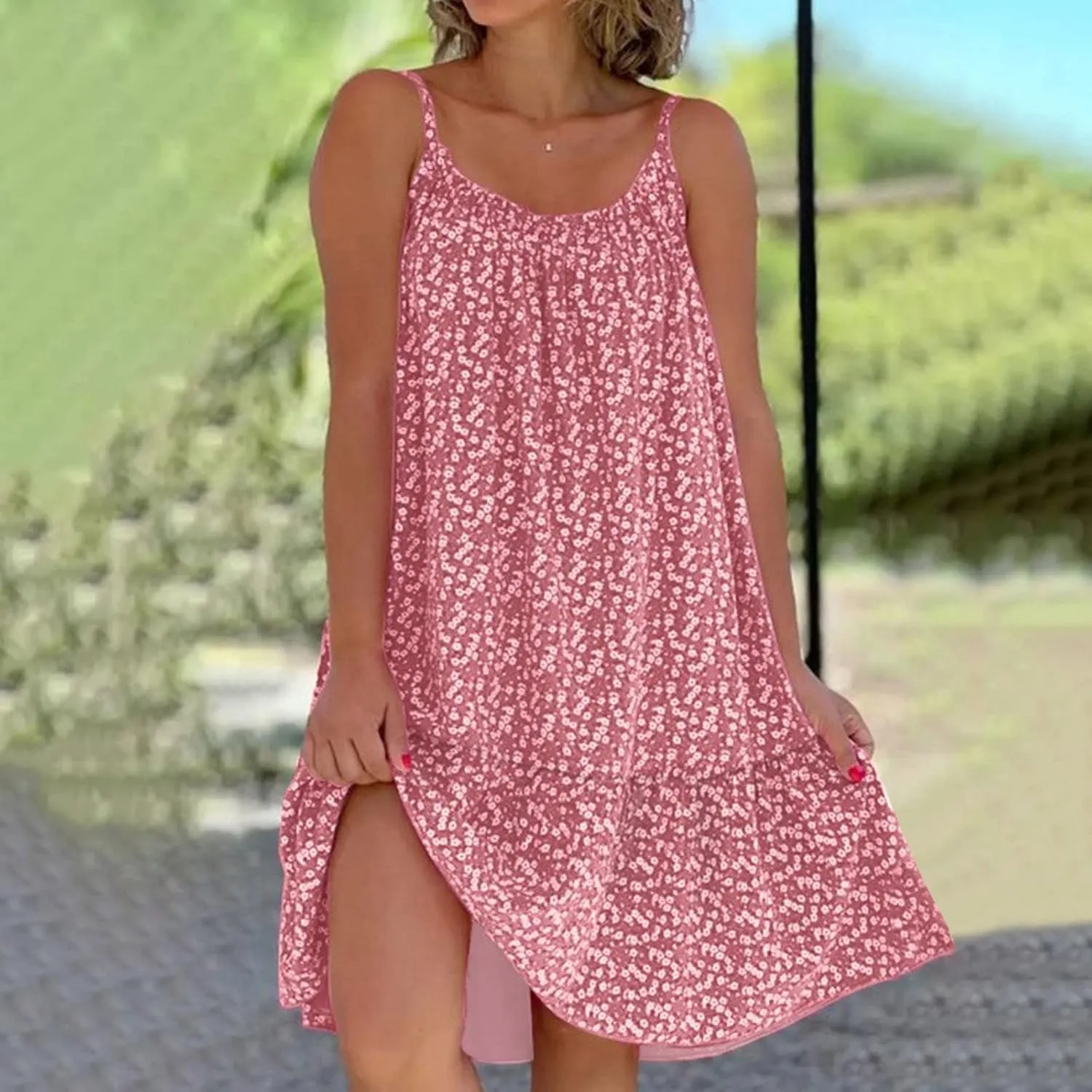 Kaftan Dresses for Women Beach Cover Up Strapless Floral Sundress Tropical Vacation Swimwear
