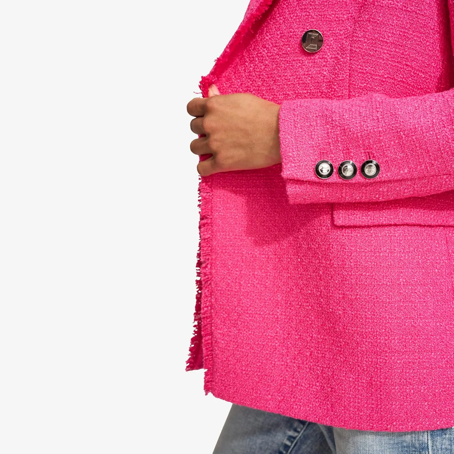 KARL LAGERFELD Women's Tweed Blazer Jacket
