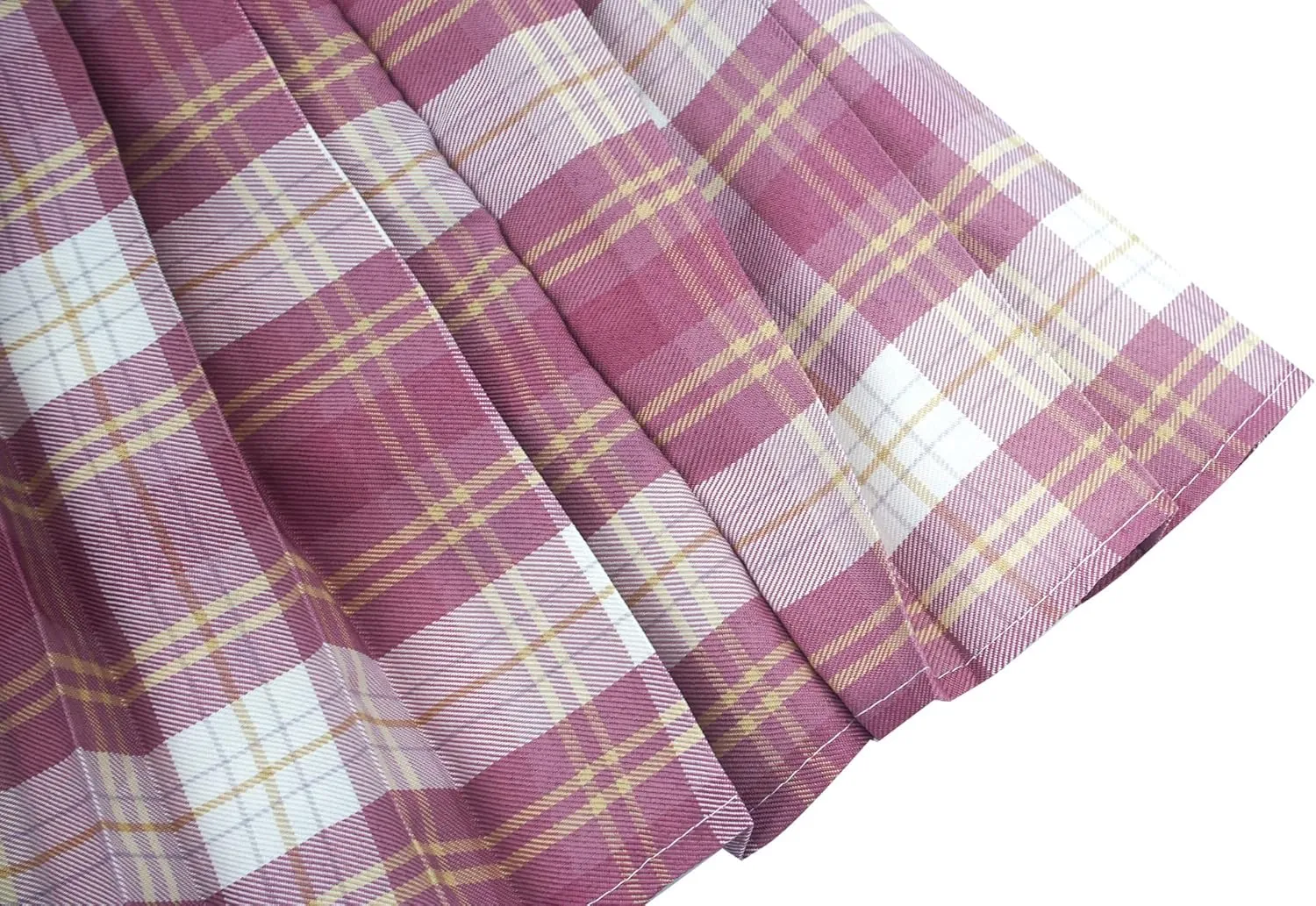 Kids Girls Pleated Plaid Skirt with Inner Shorts Elastic High Waist School Uniform Mini JK Skorts