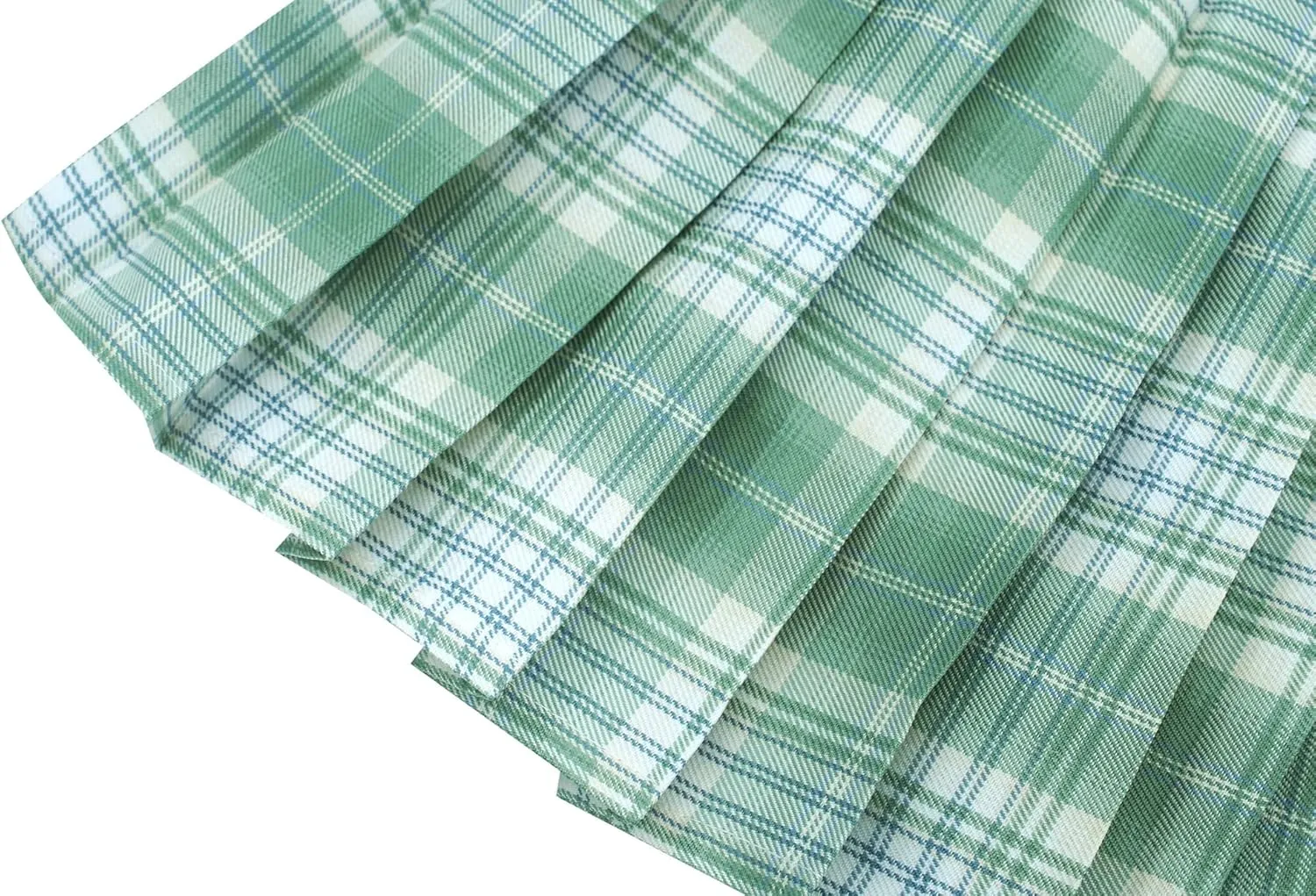Kids Girls Pleated Plaid Skirt with Inner Shorts Elastic High Waist School Uniform Mini JK Skorts
