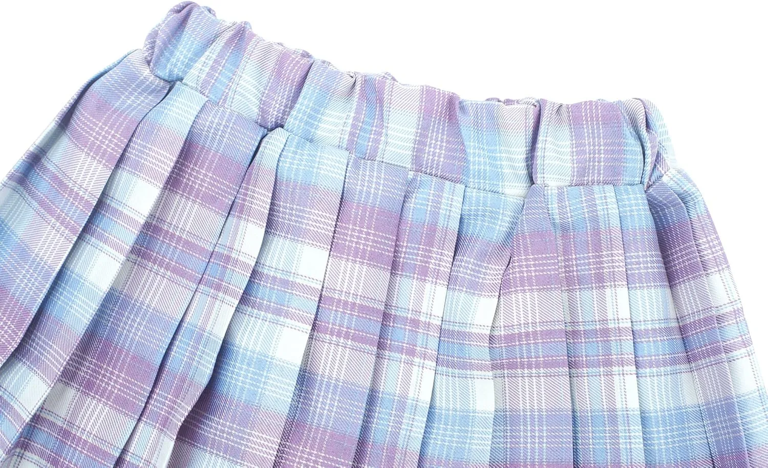 Kids Girls Pleated Plaid Skirt with Inner Shorts Elastic High Waist School Uniform Mini JK Skorts