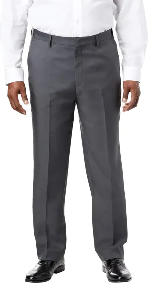KingSize Men's Big & Tall Easy Movement Plain-Front Expandable Dress Pants