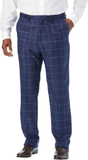 KingSize Men's Big & Tall Easy Movement Plain-Front Expandable Dress Pants