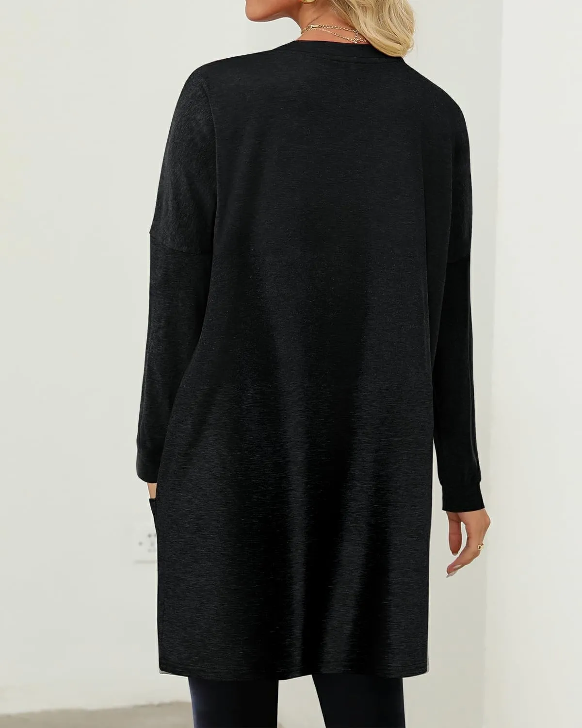 KISSMODA Womens Casual Tunic Tops for Leggings Long Sleeve Fall Shirts with Pockets