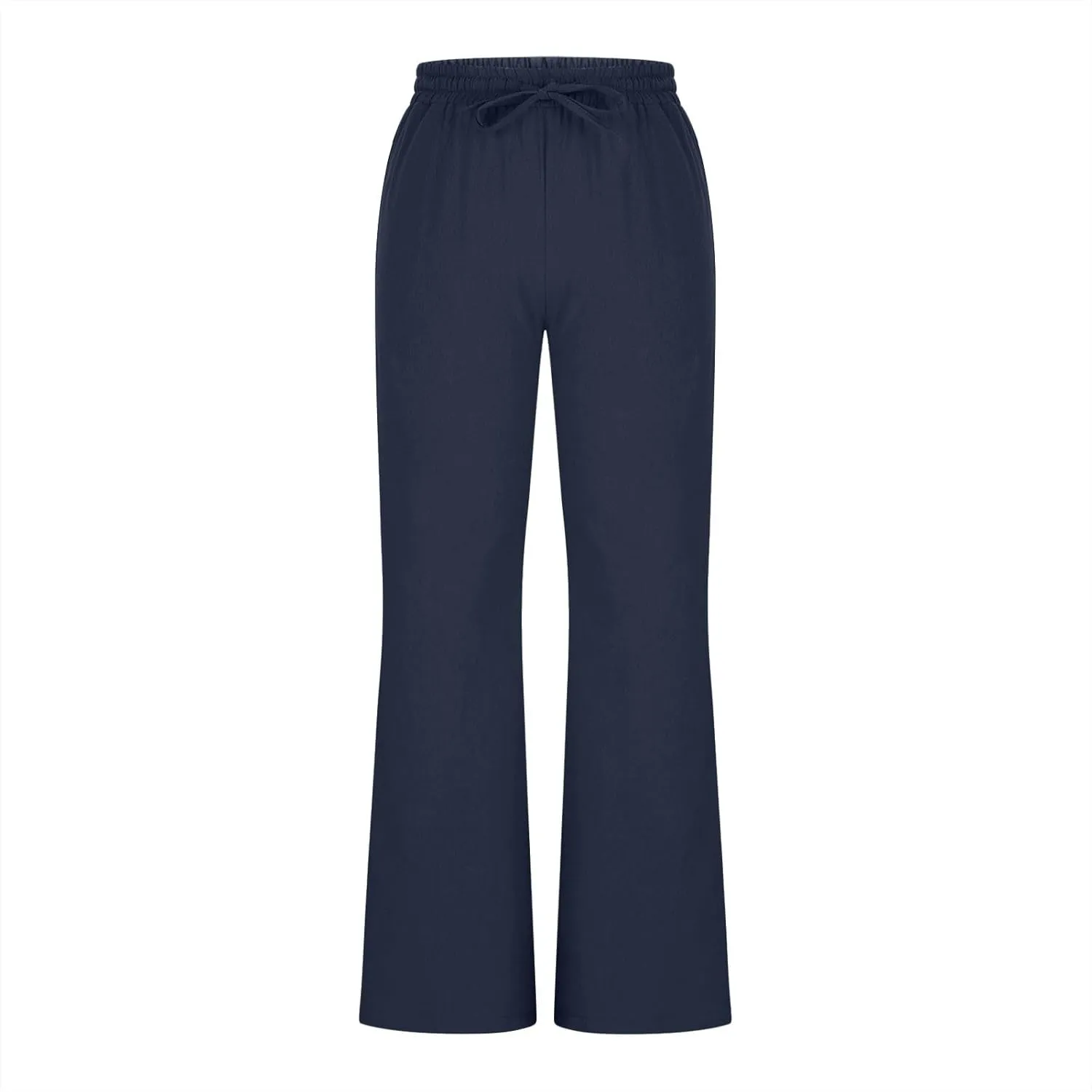 Linen Pants Women Summer Drawstring Plus Size Linen Pants for Women Casual Baggy High Waisted Pants Trousers