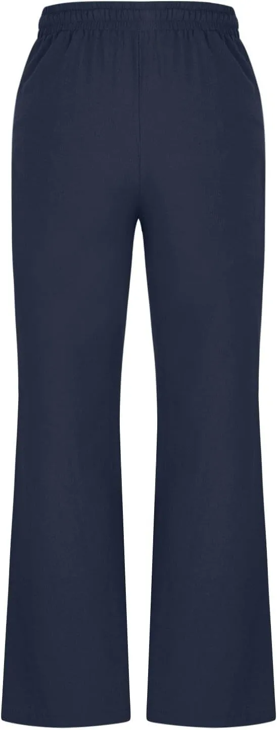 Linen Pants Women Summer Drawstring Plus Size Linen Pants for Women Casual Baggy High Waisted Pants Trousers