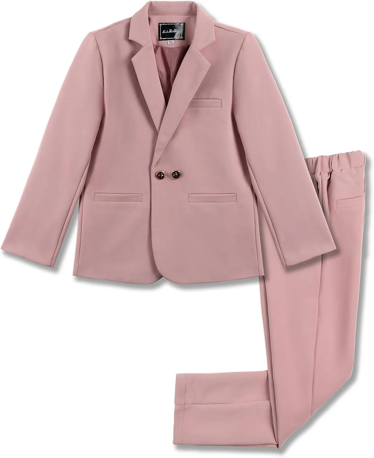 LOLANTA Boys Casual Suits Wedding Outfits Kids 2 Piece Gentleman Blazer and Pants Set Dresswear