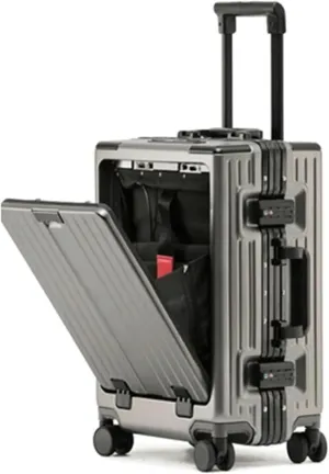 Luggage Suitcases With Wheels Large Capacity Carry On Luggage With Usb Charging Port Tsa Customs Lock Light Suitcase Travel(Color:Gris,Size:24 in)