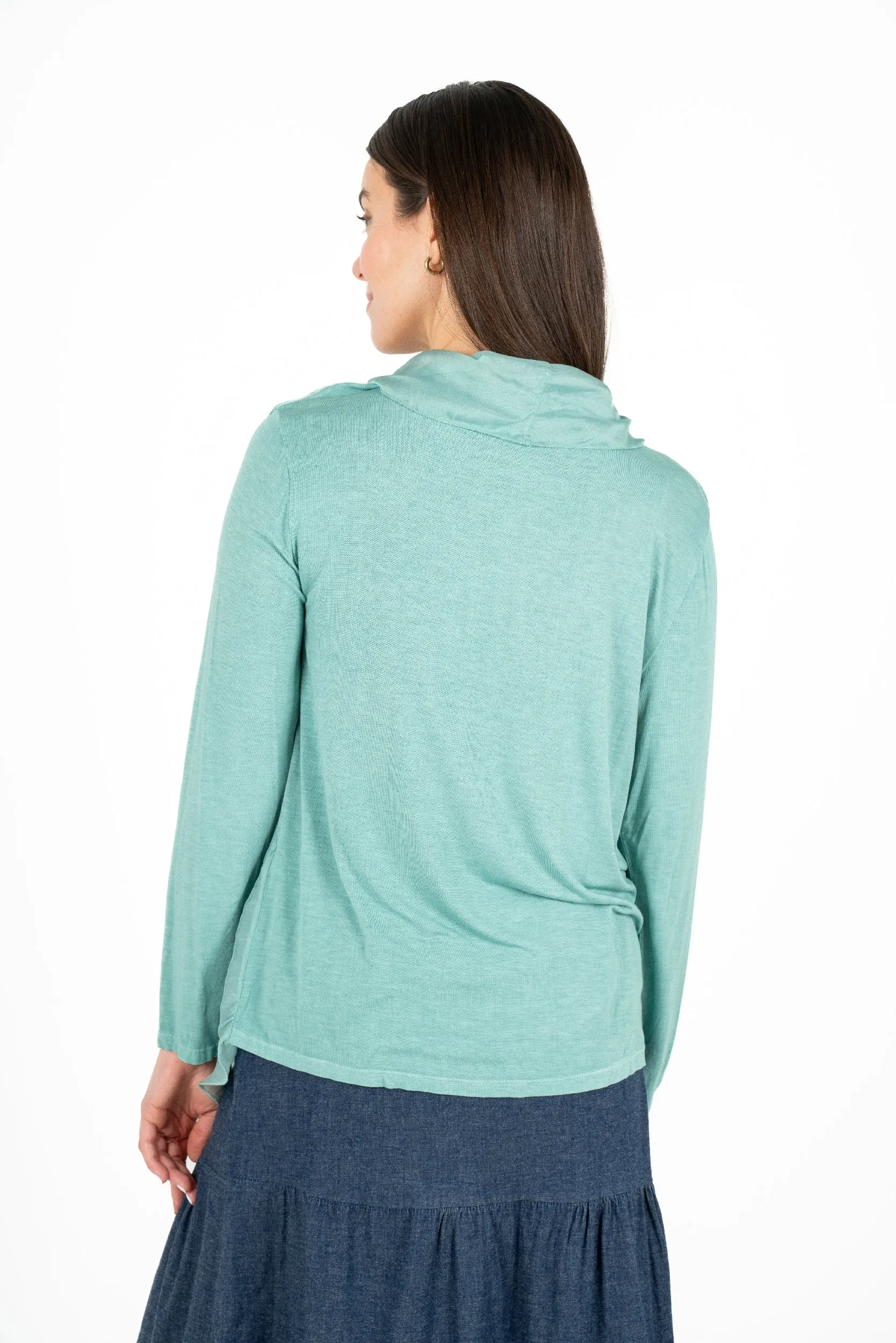 M Made in Italy – Long Sleeve Woven Cardigan