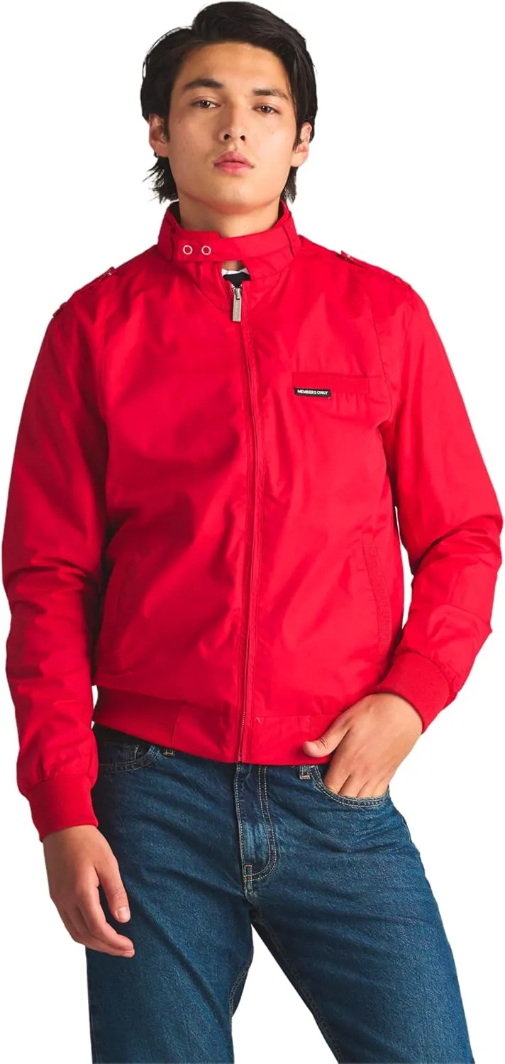 Members Only Original Iconic Racer Jacket for Men | Slim Fit |