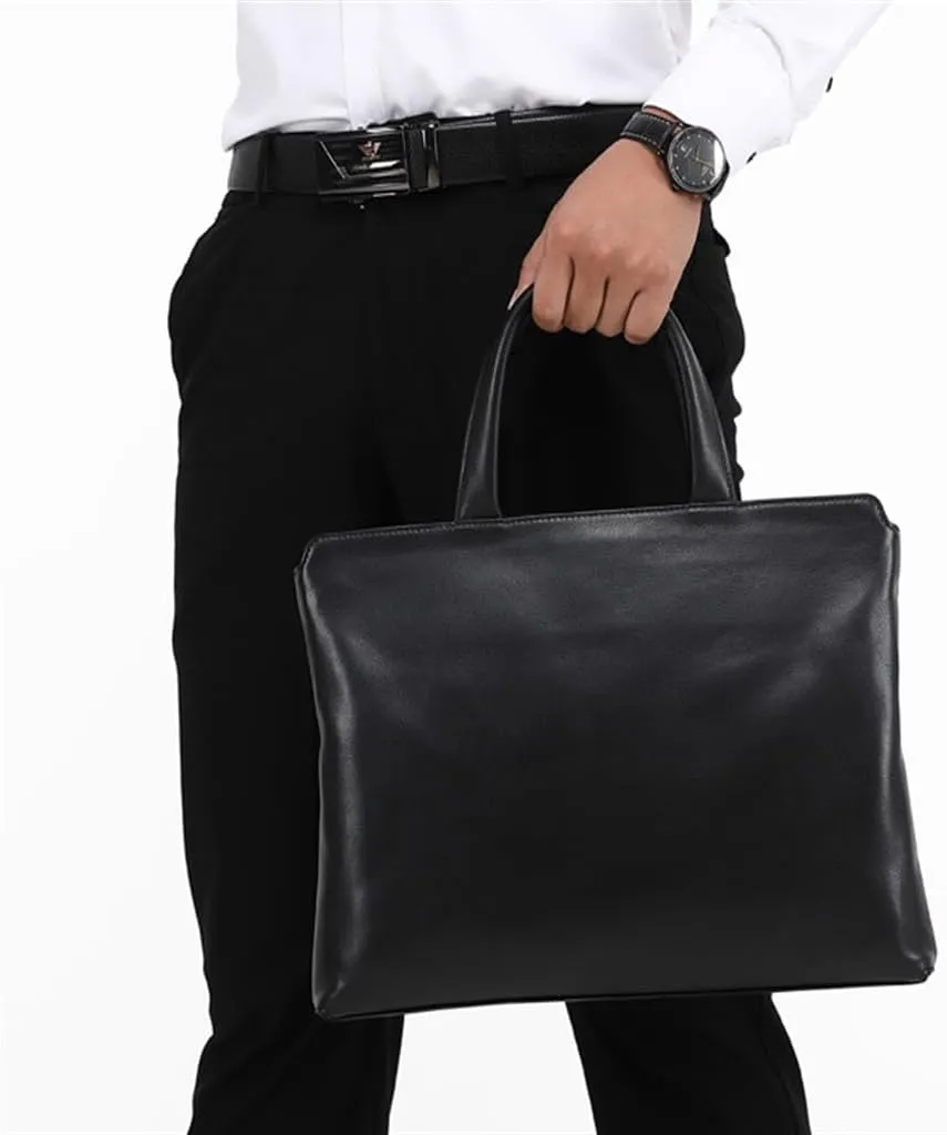 Men's Bag Handbag Leather Men's Computer Bag Cowhide 15 Inch Business Large Capacity Briefcase